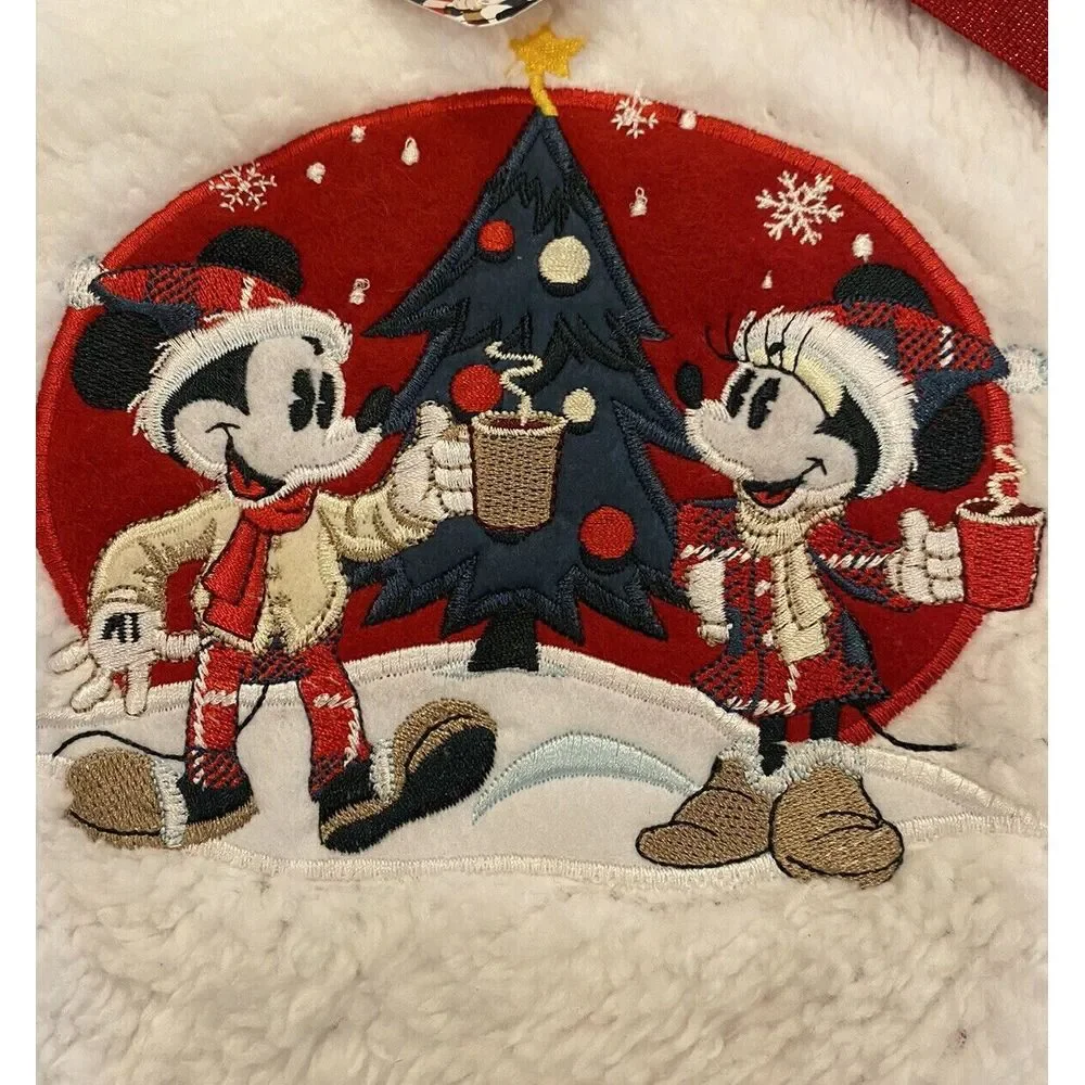Disney Parks‎ Mickey & Minnie Mouse Holiday Fleece Throw Blanket  50
